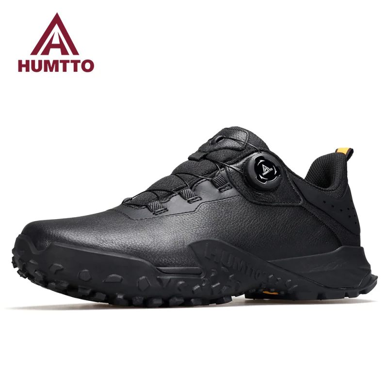 Top Trends: HUMTTO Hiking Shoes For Men Luxury Designer Winter Climbing Trekking Sneakers Mens Leather Outdoor Sports Safety Work Man Shoes Shoppable Styles