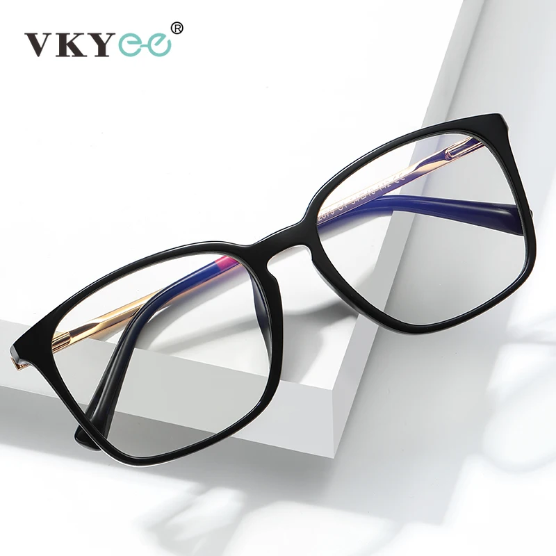 Top Trends: VICKY Classic Blue Light Blocking Reading Eyeglasses For Men Anti Blue Frame Luxury Rectangle Prescription Optical Eyewear Shoppable Styles