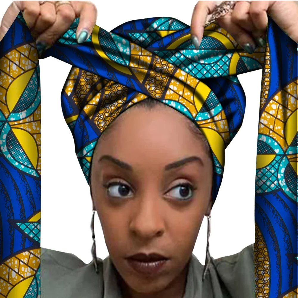 Top Trends: African Print Bonnet With Long Ribbon Wrap Single Layer Head Wrap Ankara Pattern Women Hair Cover Large Size Hair Wrap Cap Shoppable Styles