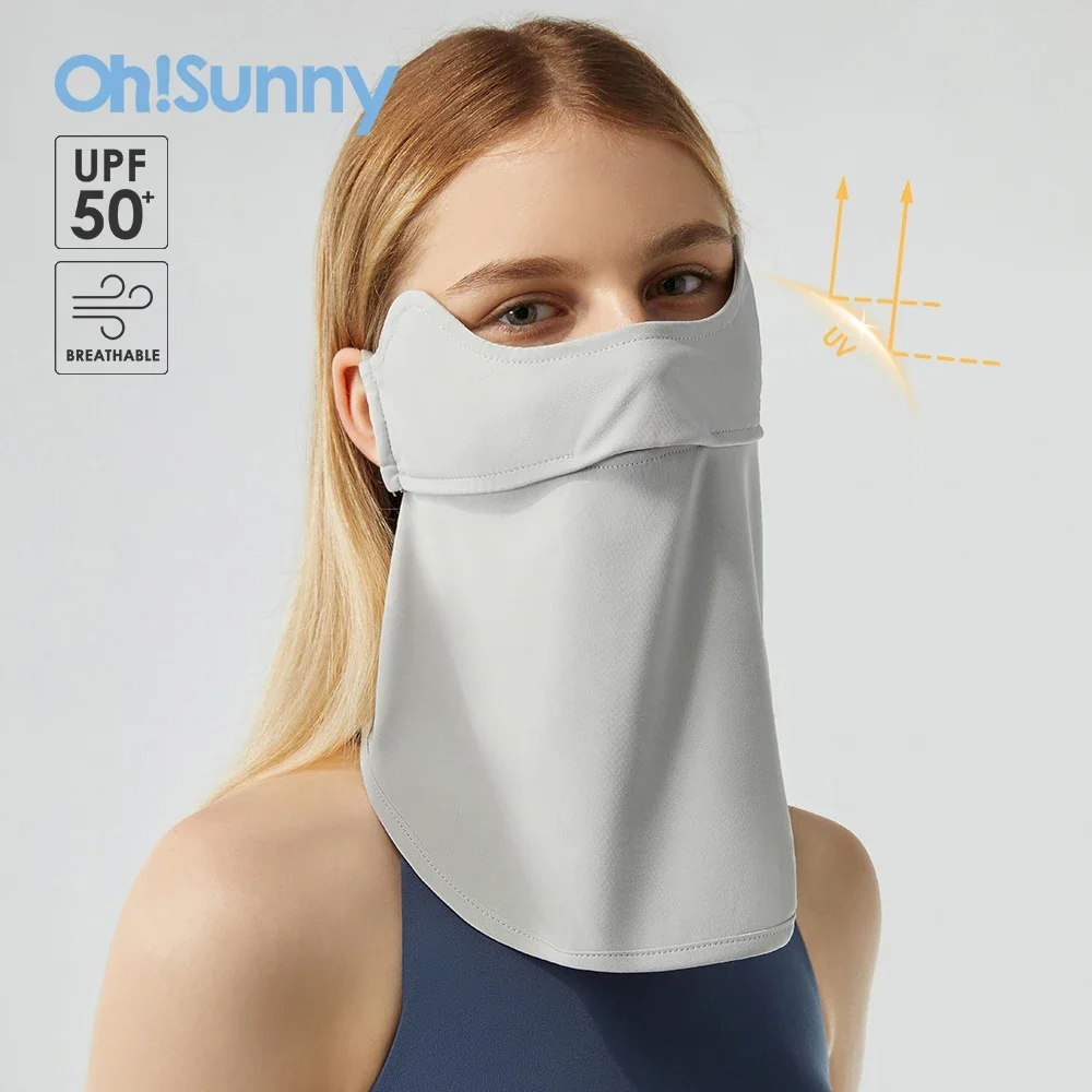 Top Trends: Ohsunny Sun Protective Scarf Neck Eye Full Protection Mask Women Solid Color Opening Breathable Facemask For Outdoors Cycling Shoppable Styles