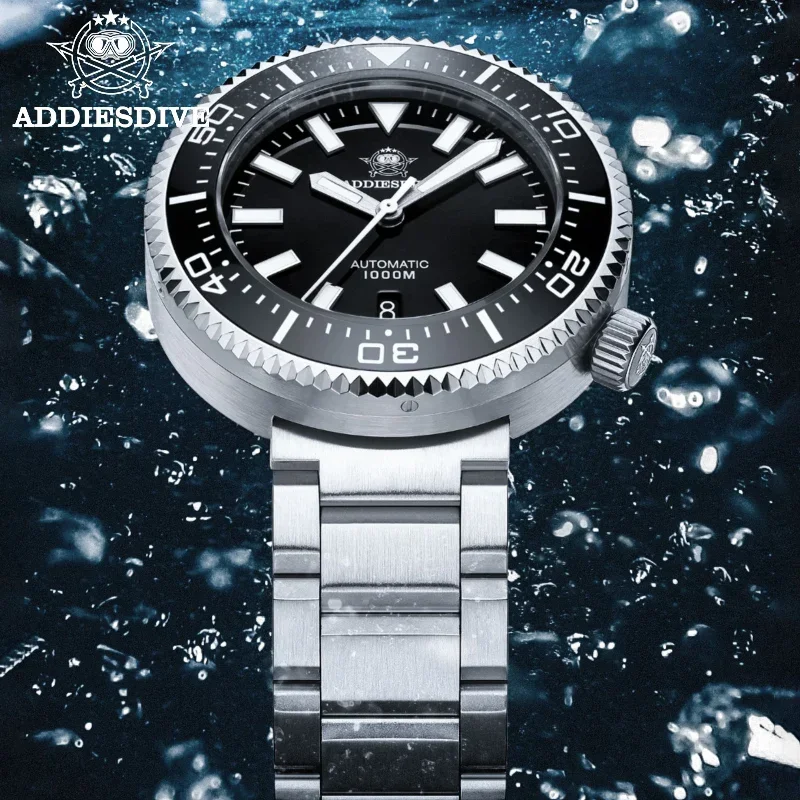 Top Trends: ADDIESDIVE High Quality 100Bar Diving Men's Automatic Mechanical Watches Sapphire Glass Reloj Hombre Luxury Luminous Wrist Watch Shoppable Styles - Image 5