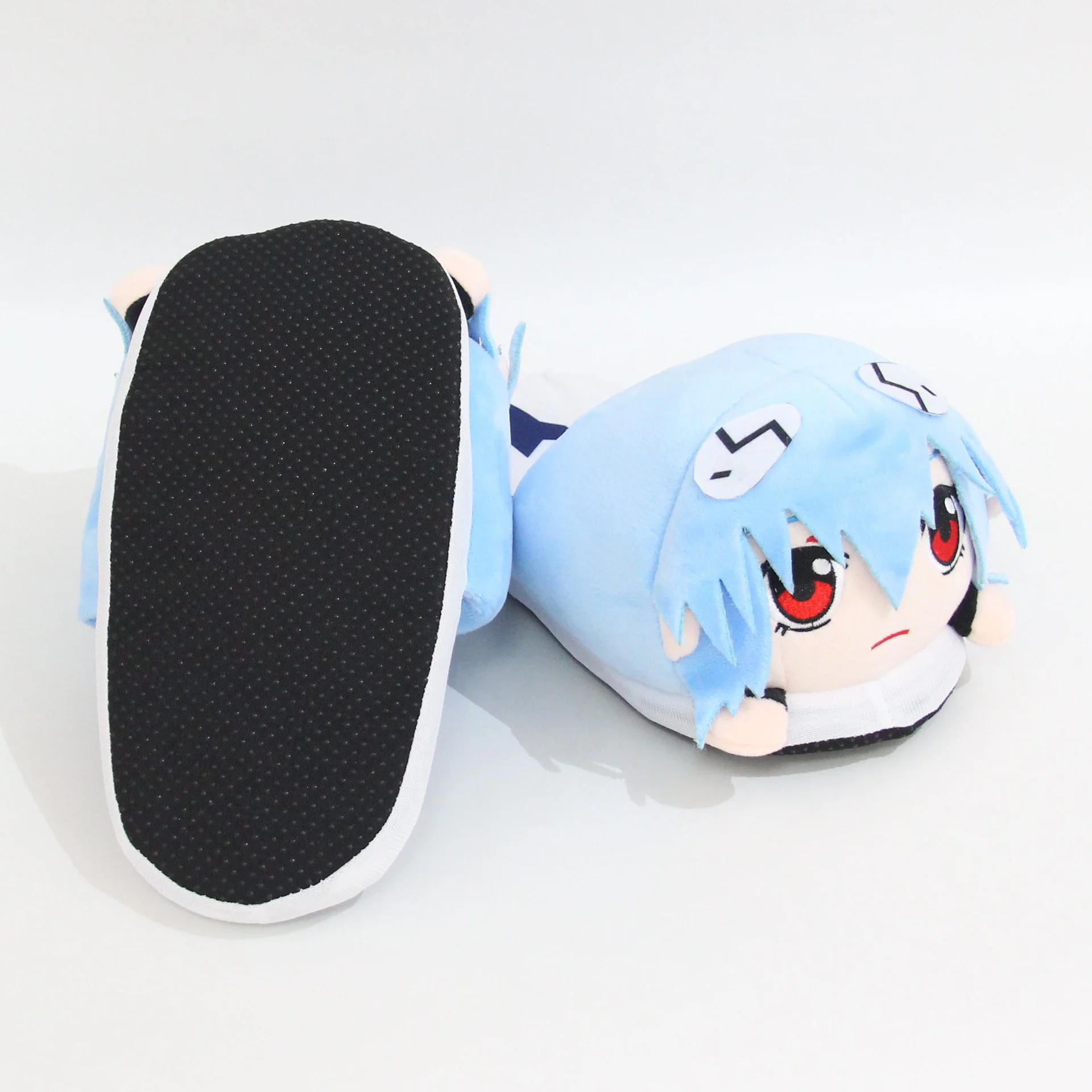 Top Trends: Cartoon Couple Home Slippers New Century Evangelical Soldier Plush Slippers Rei Ayanami Animation Autumn Winter Cotton Slipper Shoppable Styles - Image 5