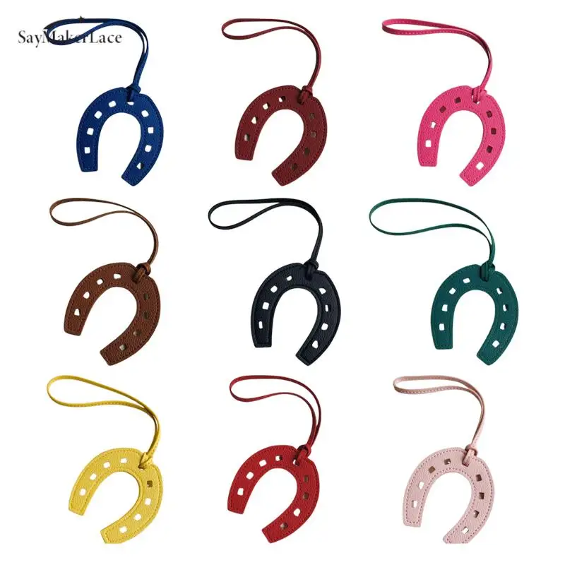 Top Trends: Women And Girls PU Leather Horse Hoof Horseshoe Keychain Handbag Key Chains Keyring Holder Charm Bag Purse Accessories Shoppable Styles