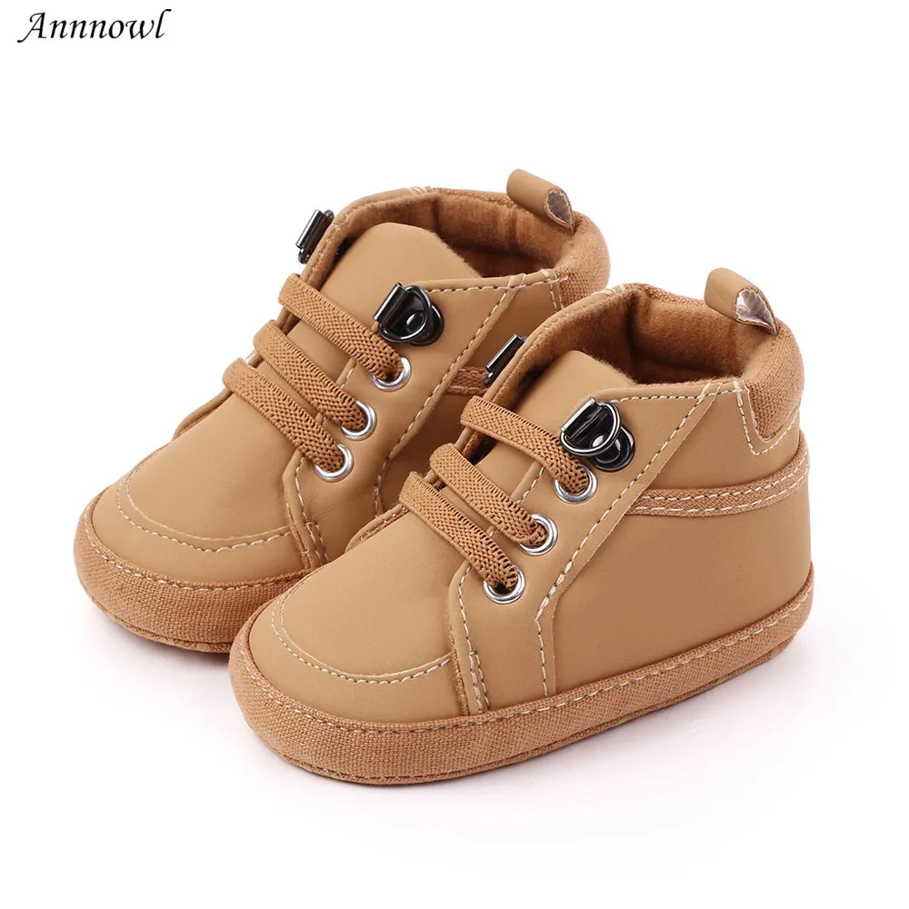 Top Trends: Fashion Brand Baby Boy Boots Shoes Soft Sole Booties Infant Anti-slip Solid PU Booty Shoes Newborn Footwear For 1 Year Old Girl Shoppable Styles