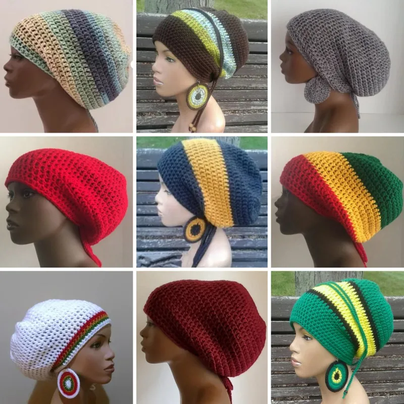 Top Trends: Women Beanie Hat Cross-border New Rasta Millinery Hats Hand-woven Fishnet Hollowed Fashion Retro Shoppable Styles