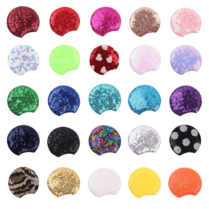 Top Trends: 10Pairs / Lot 3.3&#039;&#039; Sequins Mouse Ears For Children Festival Headband Girls Party Hairband Kids DIY Hair Accessories Wholesale Shoppable Styles