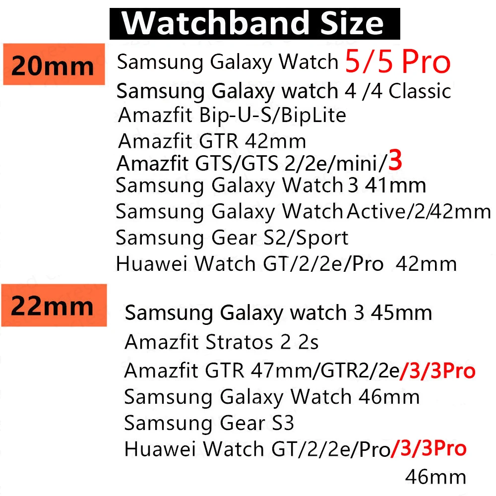 Top Trends: 20mm 22mm Band For Samsung Galaxy Watch 6 5 4 40mm 44mm 42 / 46mm Active Gear S3 Stainless Steel Chain Bracelet Huawei GT2 / 3 Strap Shoppable Styles - Image 2