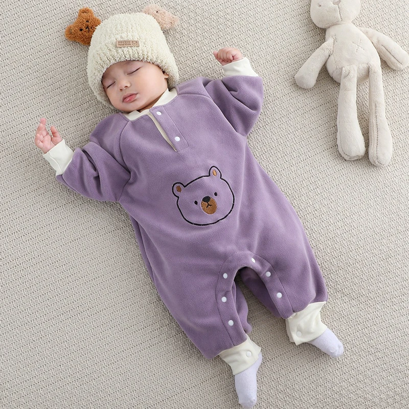 Top Trends: Newborn Baby Romper Jumpsuit Autumn Winter Outwear Clothes Infant Baby Kids Jumpsuit Outfits Pajamas For Girls Boys 6-24 Months Shoppable Styles