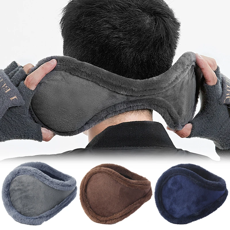 Top Trends: Thicken Adult Men Women Winter Velvet Keep Warm Fur Fleece Earmuffs Fashion Plush Cloth Wrap Cover Ear Muffs Band Warmer Earflap Shoppable Styles