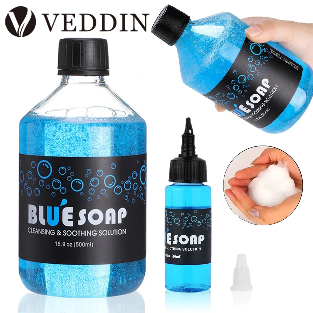 Top Trends: Microblading 40 / 500ml Blue Soap Cleansing &amp; Soothing Solution Avoiding Skin Irritation Tattoo Studio Supply Tattoo Accessories Shoppable Styles