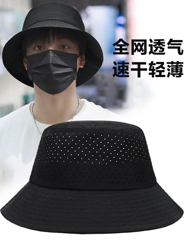 Top Trends: InlnDtor Big Head Girth Spring And Summer Fisherman Hat Quick Dry UV Protection Basin Hat Breathable Mesh Sun Visor Shoppable Styles