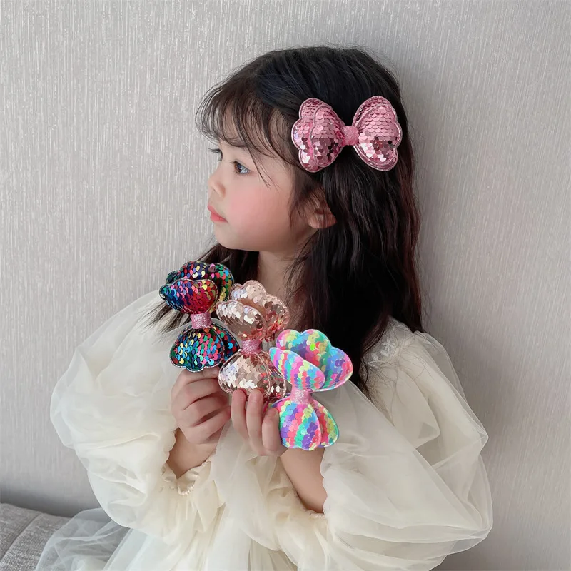 Top Trends: 2023 Korean Version New Creative Fabric Bow Clip Birthday Party Trend Children&#039;s Hair Clip Girls Lovely Hair Accessories Gift Shoppable Styles