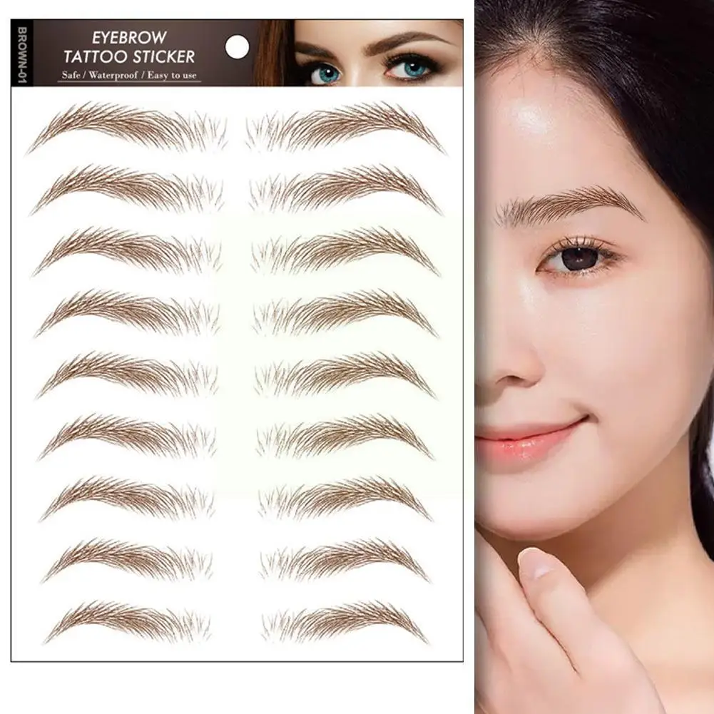 Top Trends: Brow Sticker 6D Long Lasting Makeup False Eyebrows Stickers Hair-liked Authentic Tattoo Natural Eyebrow Sticker Water-based J4D9 Shoppable Styles