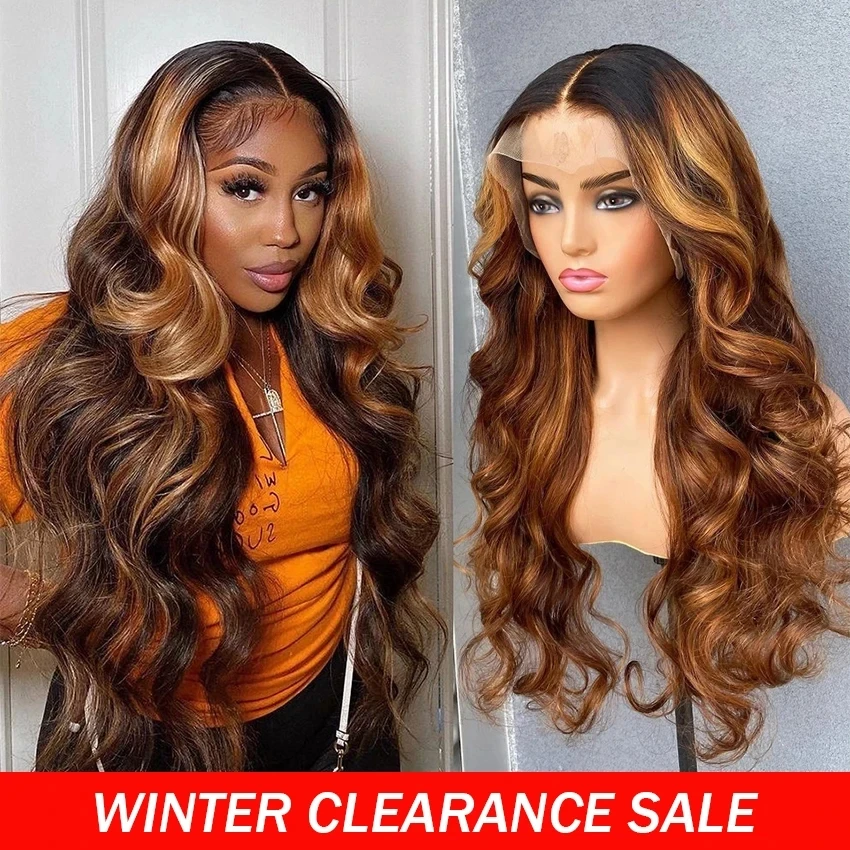 Top Trends: Ombre Body Wave Lace Front Wig 360 HD Highlight 13X6 13X4 Lace Frontal Wigs 30 Inch Brazilian Colored Human Hair Wigs For Women Shoppable Styles