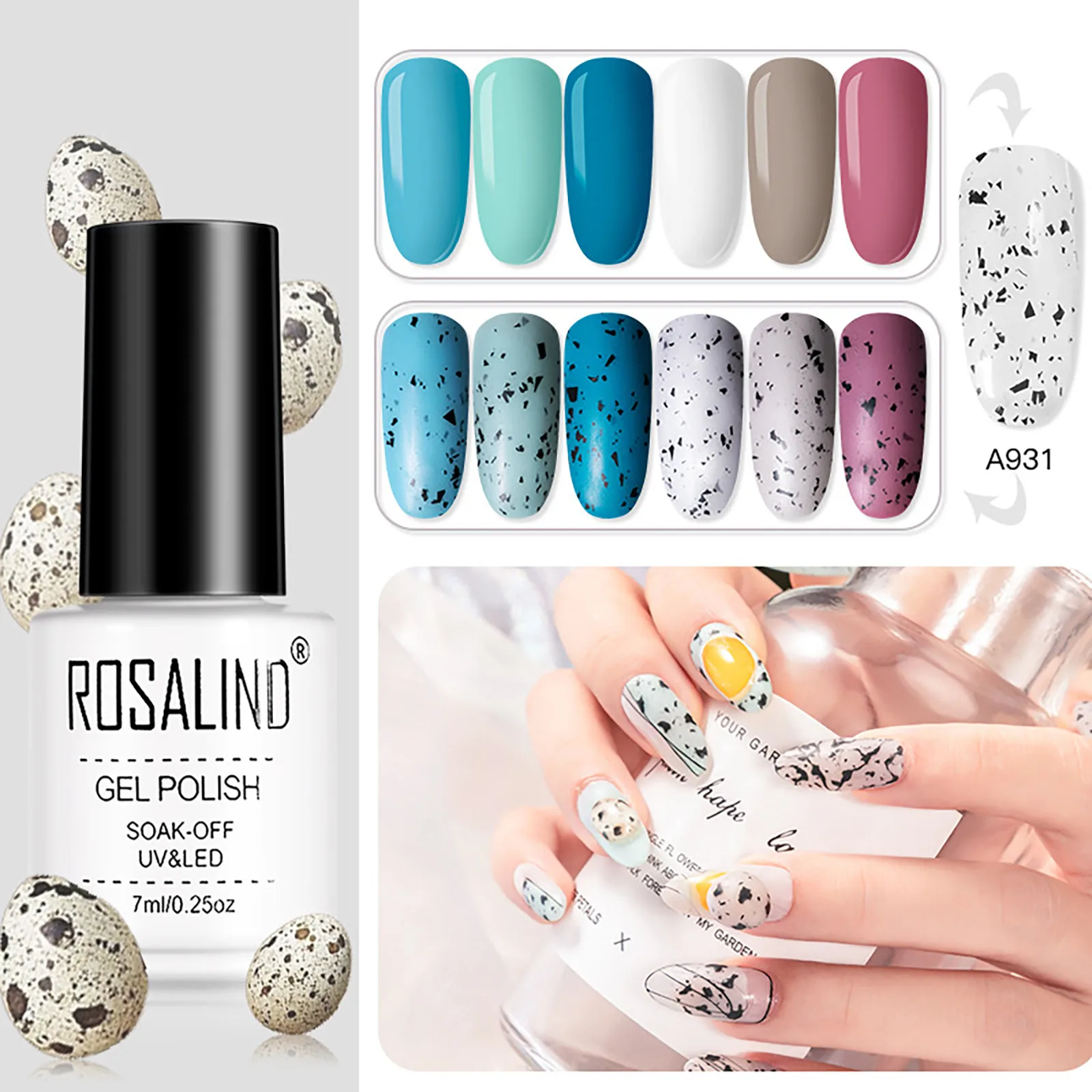 Top Trends: Rosalind 7ml Nail Eggshell Gel Polish Set Transparent Semi Permanent Gel Hybrid Varnishes UV Nail Egg Gel With Any Color Base Shoppable Styles