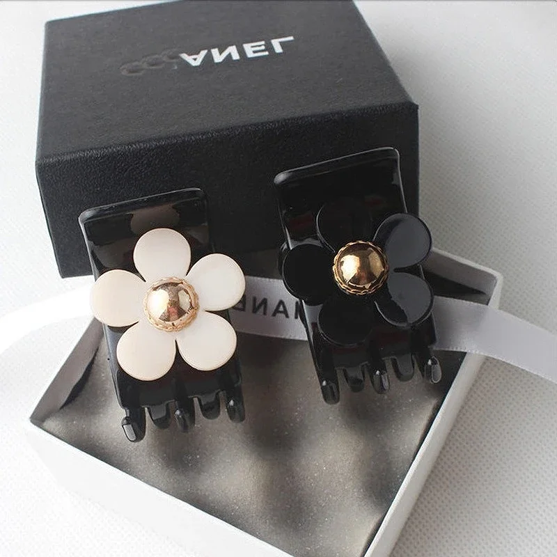 Top Trends: Flower Hair Grasping Clip Lovely Sweet Girl Claw Acrylic Natural Catch Pins For Women Barrettes Headdress Accessories Shoppable Styles