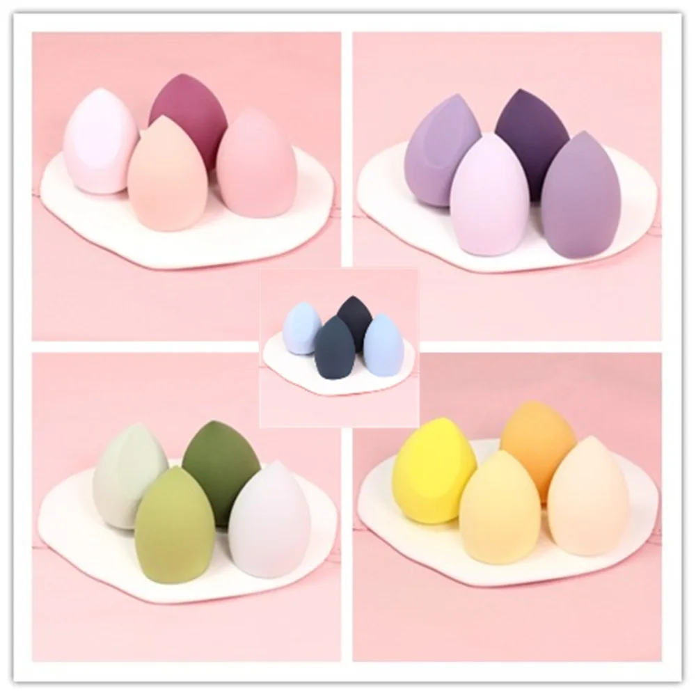 Top Trends: 4pcs Makeup Sponge Blender Beauty Egg Cosmetic Puff Soft Foundation Sponges Powder Puff Women Make Up Accessories Beauty Tools Shoppable Styles