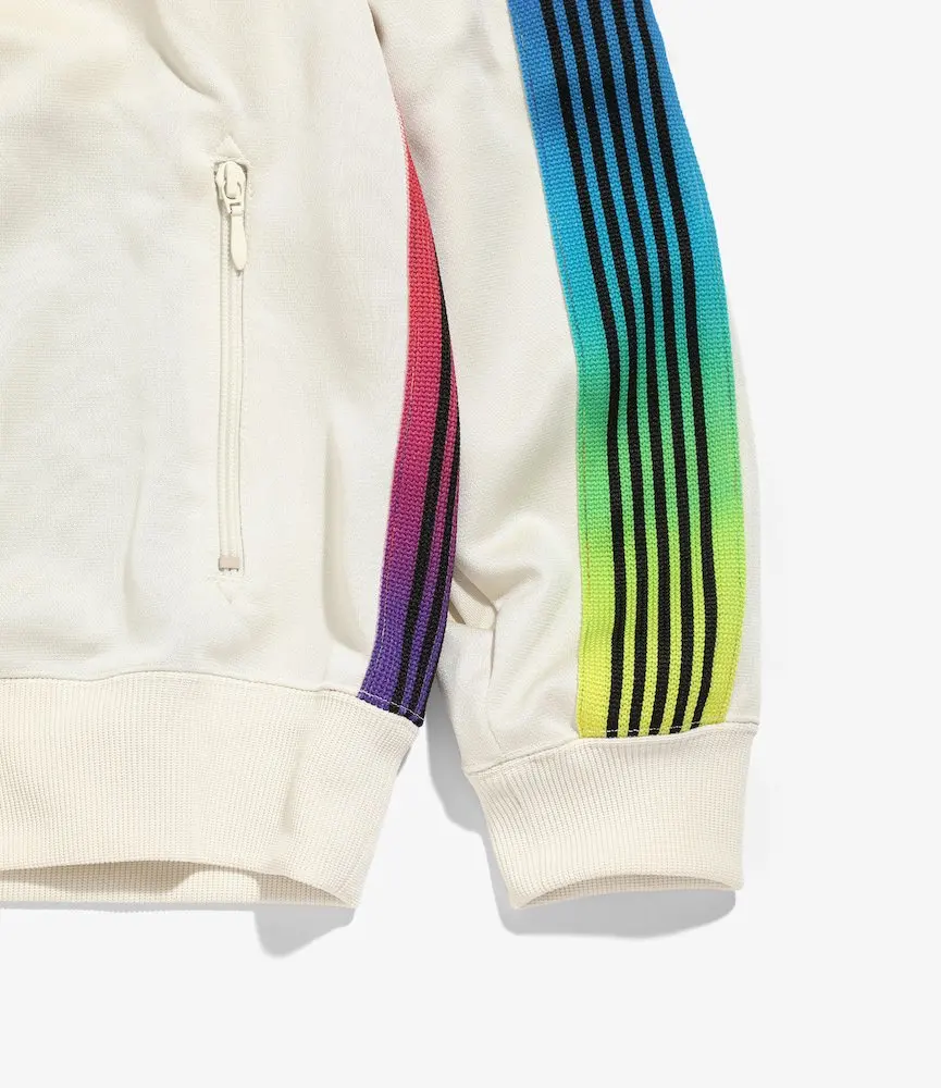 Top Trends: 2022 Rainbow Stripe Needles AWGE Jacket Men Women 1:1 High Quality Embroidery Butterfly Needles Jackets Streetwear Track Coat Shoppable Styles - Image 4