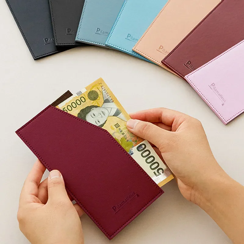 Top Trends: Exposure Money Clips New Korean Version Wallets Ultrathin Zero Purses Candy Color Paper Moneys Clip Card Holder Cash Coin Pocket Shoppable Styles