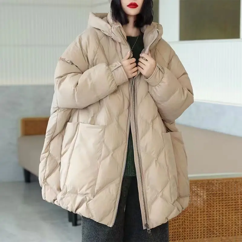 Top Trends: 2023 New Women Down Cotton Coat Winter Jacket Female Short Parkas Loose Thick Warm Outwear Versatile Fashion Hooded Overcoat Shoppable Styles