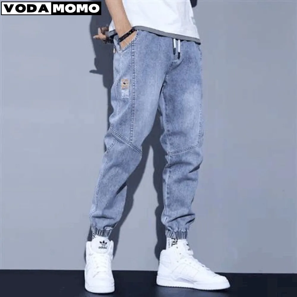 Top Trends: Jeans For Man Clothes Straight Baggy Wide Leg Casual Oversize Pants Vintage Korean Streetwear Tapered Embroidered Trousers Shoppable Styles