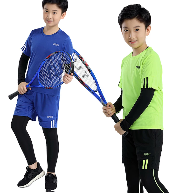 Top Trends: Kids Basketball Football Sportswear Suit Outdoor Workout Compression Sports Clothing Baseball Cycling Running Fitness Tracksuits Shoppable Styles