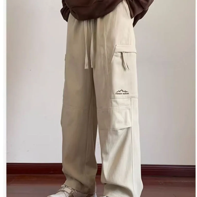 Top Trends: New Autumn Fashion Brand Korean Youth American Retro Workwear Pants Loose And Handsome Straight Men&#039;s Versatile Casual Pants Shoppable Styles