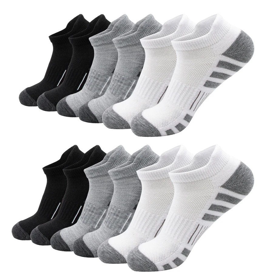 Top Trends: Ankle Athletic Running Socks Low Cut Sports Socks Breathable Cushioned Tab Socks For Men Women 6 Pairs Shoppable Styles