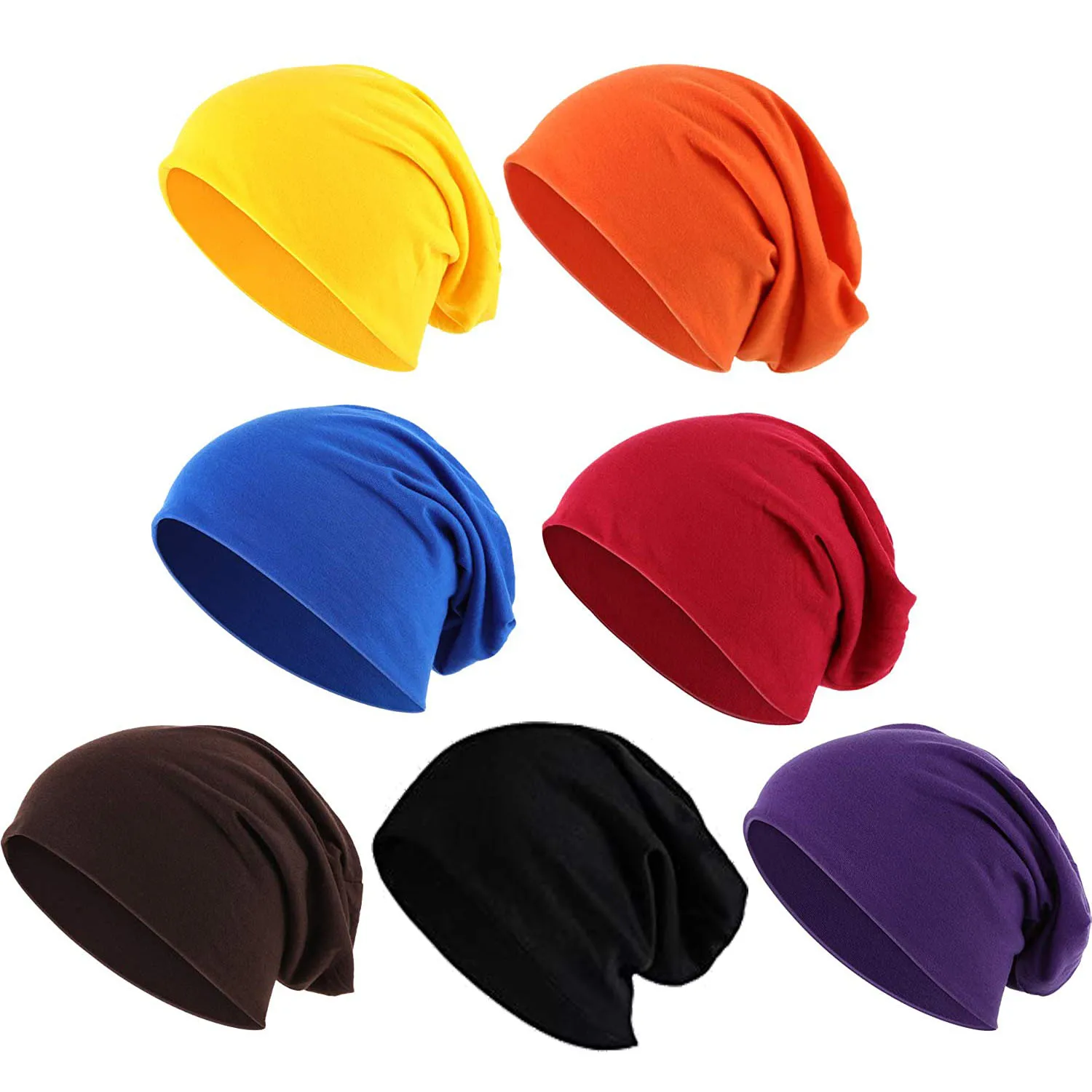 Top Trends: Cotton Slouchy Hat Spring Summer Breathable Hat Warm Windproof Beanie Hip-Hop Hats Ski Baggy Beanies Skullies Unisex Men Women Shoppable Styles