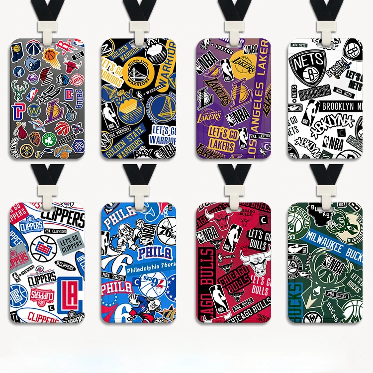 Top Trends: Basketball Series PVC Card Holder Children Student Campus Lanyard ID Hanging Neck Bag Badge Anti-lost Protective Case Wholesale Shoppable Styles