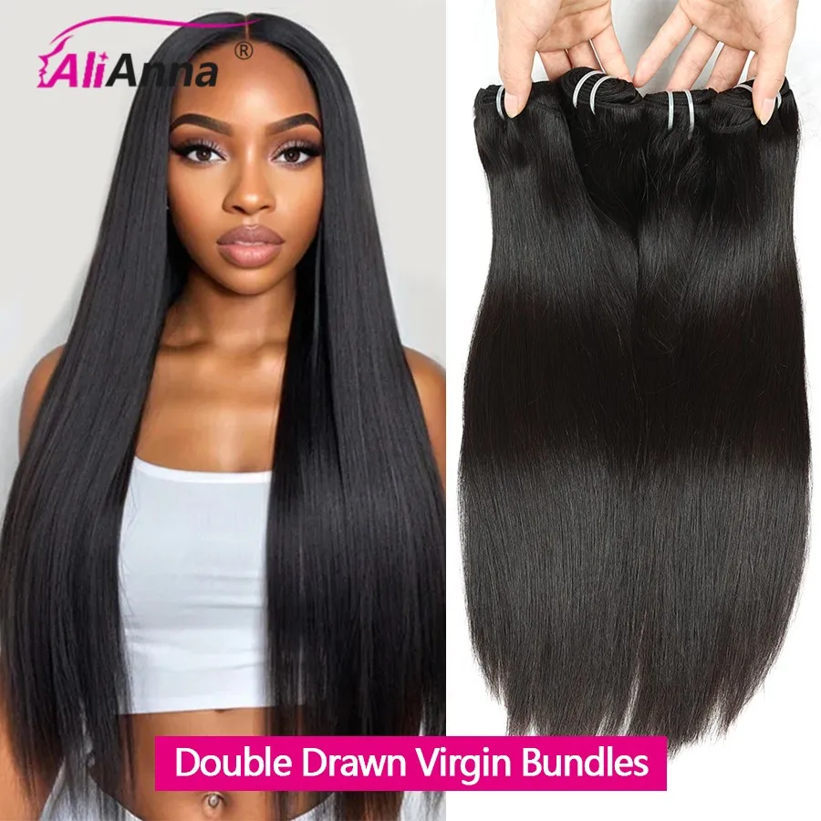 Top Trends: 15A Double Drawn Virgin Bundles Human Hair Raw Vietnamese Hair Bundles Human Hair Straight Bundles Unprocessed Hair Extensions Shoppable Styles