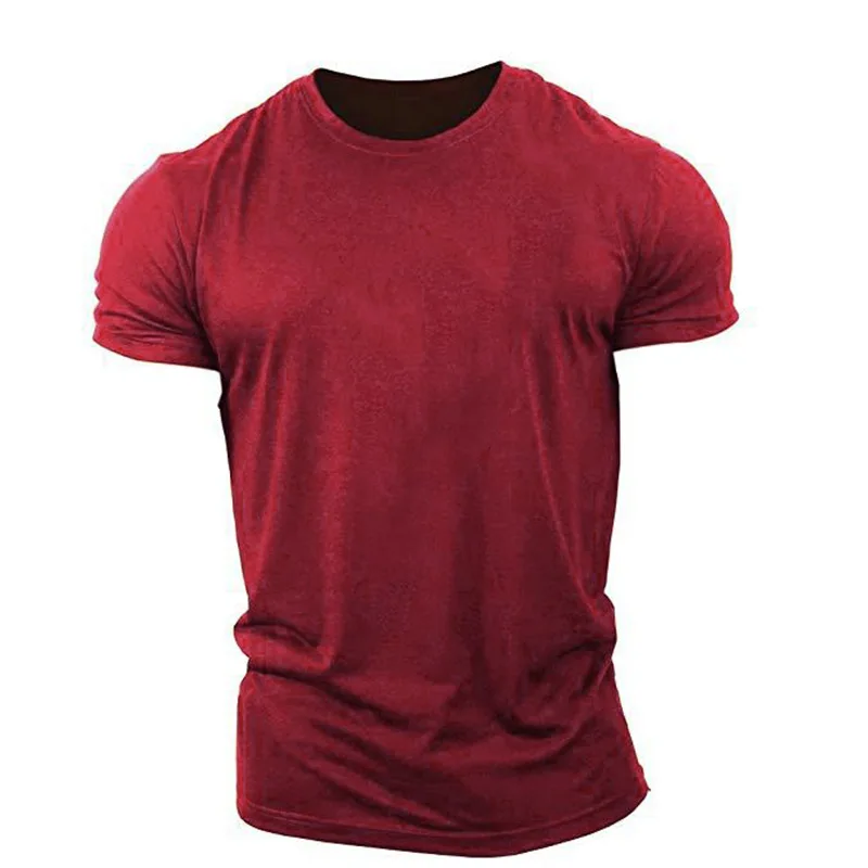 Top Trends: Men's Army Green T-Shirts Short Sleeve Summer Loose Casual Sports Gym Tops Round-Neck Solid Color Big Size Male Tee 6XL Top Shoppable Styles - Image 6