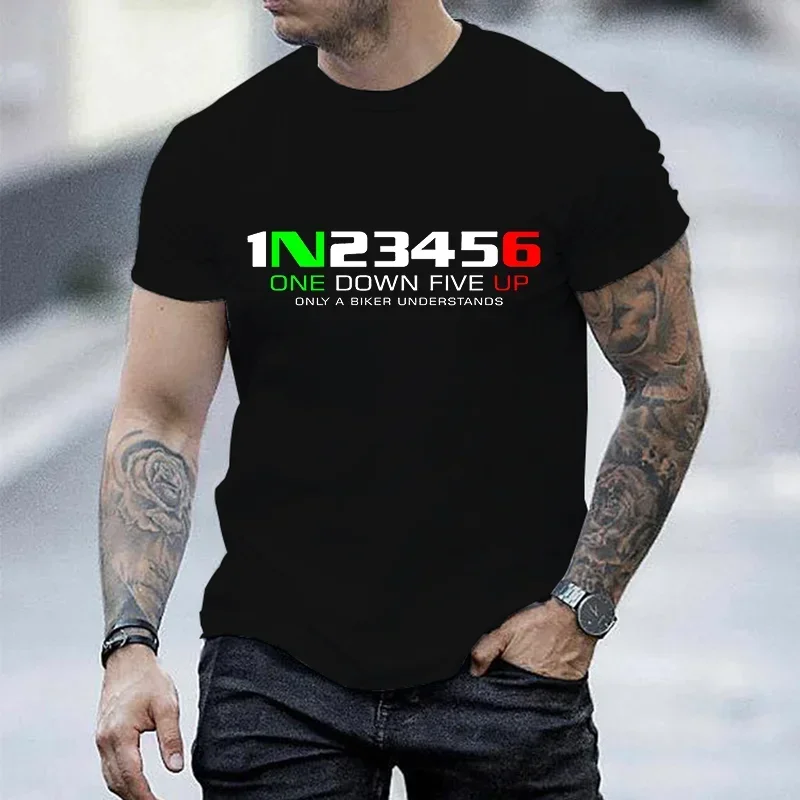 Top Trends: Fashion Biker 1n23456 Motorcycle T Shirt Men Teeshirt Race Tshirt Short Sleeve T-shirt BIKER Car Moto Speed Tee T Shirts For Men Shoppable Styles