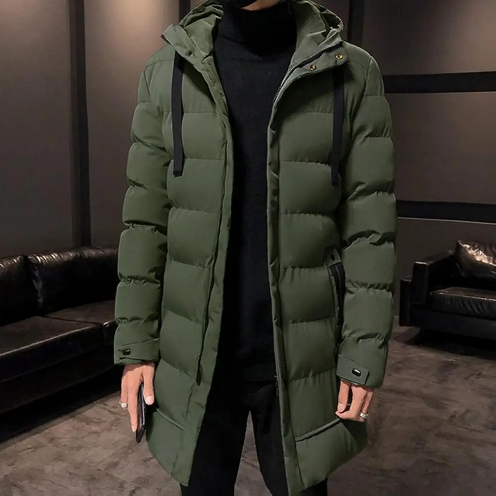 Top Trends: Men Long Down Jackets Winter Coats Chaquetas Hooded Casual Winter Parkas High Quality Male Jacket Cotton Padded Parkas Coats Shoppable Styles