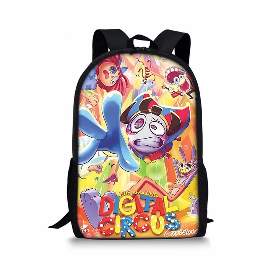 Top Trends: THE AMAZING DIGITAL CIRCUS Poster Backpack，Children School Student Bag，Oxford Material，Soft Back Design Backpacks Shoppable Styles