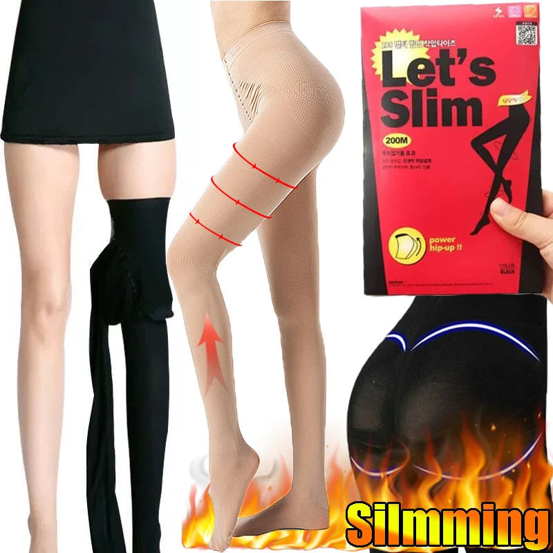 Top Trends: Slimming Tights Compression Stockings Women Elastic Tights Lift Up Pantyhose Legs Shaper Long Socks High Waist Leggings Shoppable Styles