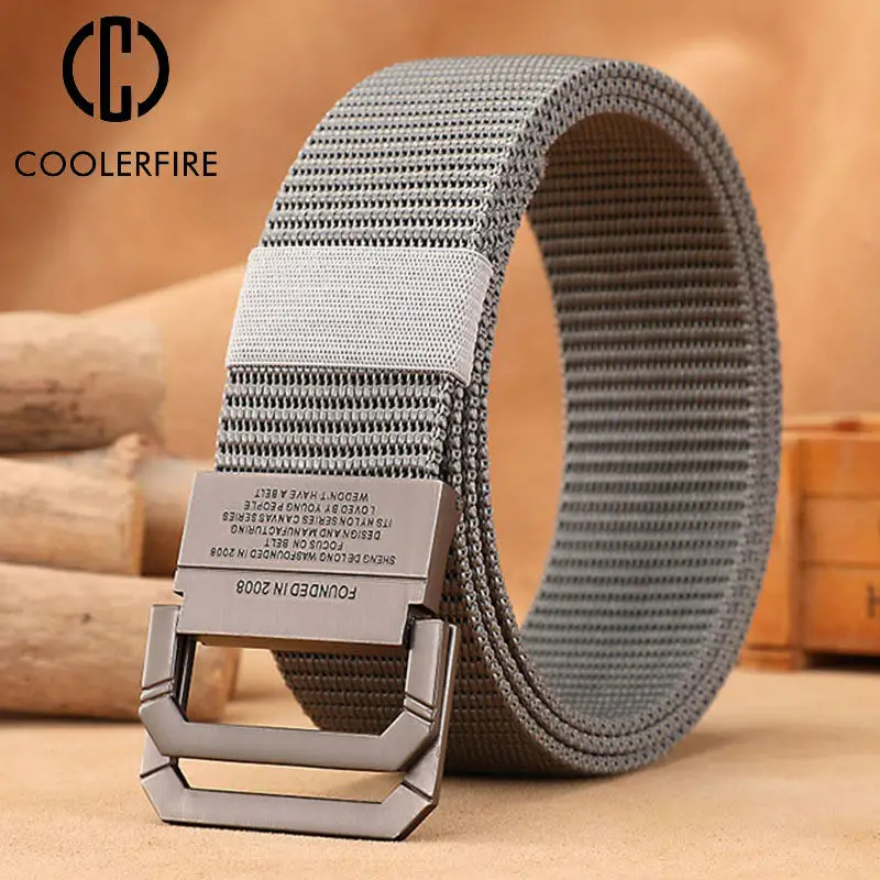 Top Trends: Men Belt Nylon Webbing Fabric Tactical Army Canvas Casual Fashion Luxury Designer Jeans Belt For Men Military Sports Strap HB009 Shoppable Styles