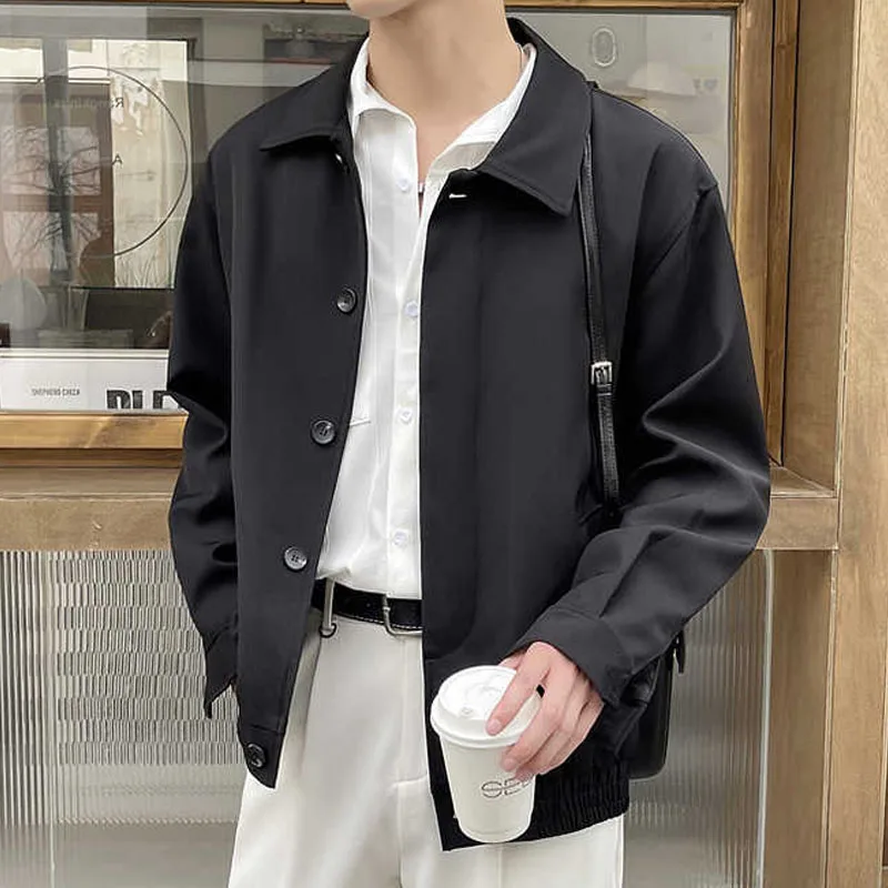 Top Trends: New Autumn Fashion Trend Casual Simple Polo Workwear Short Style Light Mature Style Versatile Loose Style Men's Jacket Coat Shoppable Styles