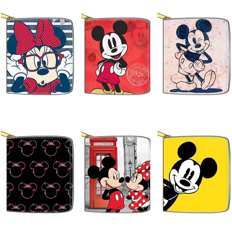 Top Trends: 2022 New Mickey Mouse Wallet For Women Disney Cartoon Anime Purses And Handbags Zipper Mini Coin Purse Girl&#039;s Birthday Gift Shoppable Styles