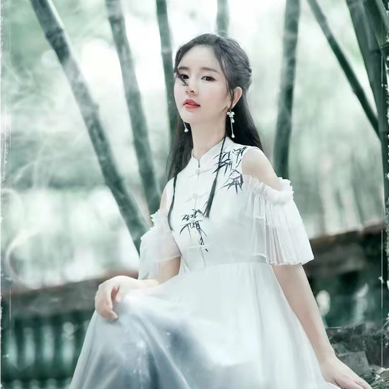 Top Trends: 2021 New Traditional Fairy Hanfu For Women Dress Dance Costume Clothing Tang Dynasty Ancient Costume Chinese Lovely Style Shoppable Styles