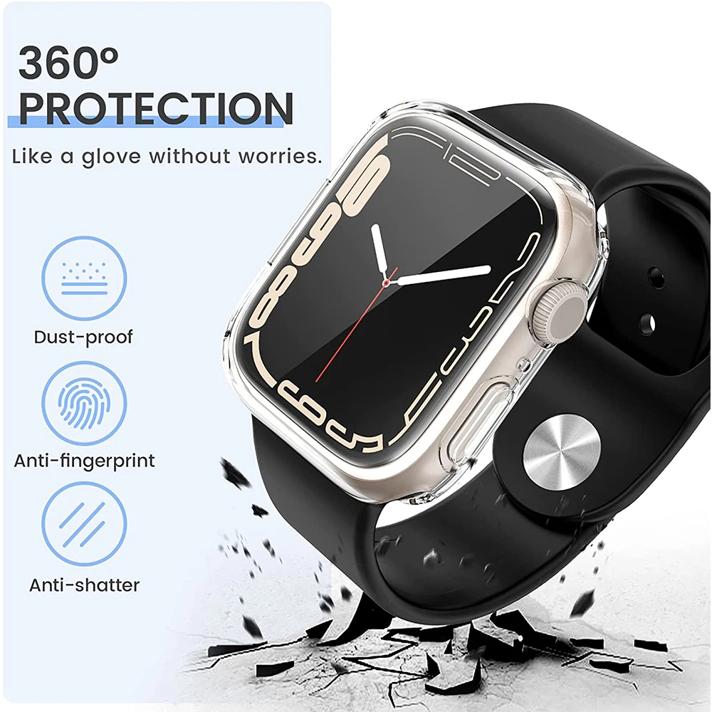 Top Trends: Screen Protector For Apple Watch Case 45MM 41MM 44MM 40MM TPU Bumper Cover 42MM 38MM Accessories Iwatch Series 8 7 SE 6 5 4 3 Shoppable Styles - Image 2