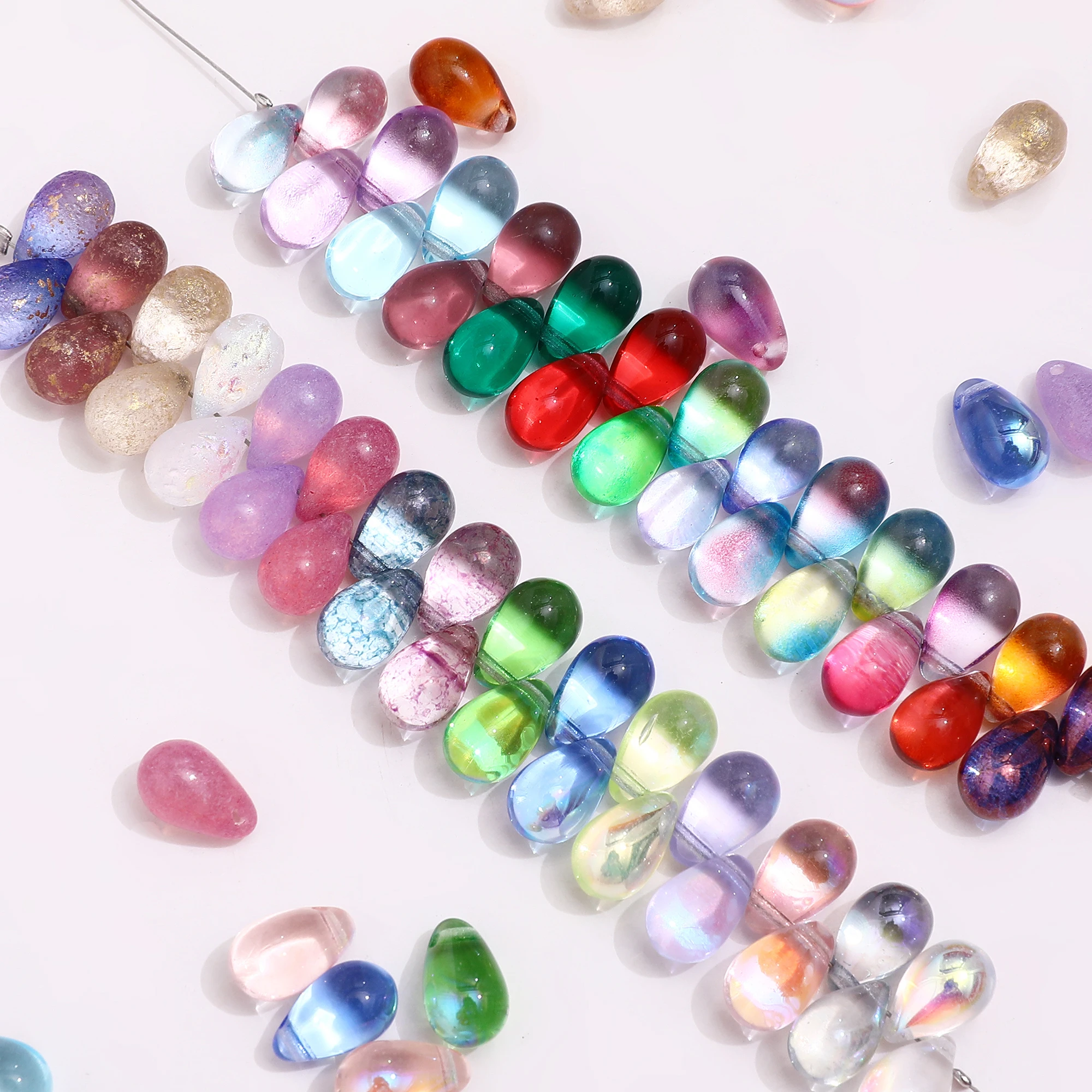 Top Trends: 6x9mm Water Drop Shape Czech Glass Beads Crystal Loose Beads For DIY Jewelry Making Crafts Necklace Bracelet Charm Accessories Shoppable Styles