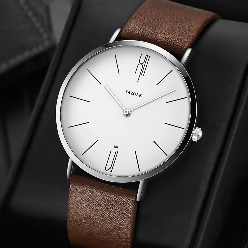 Top Trends: Minimalism Men&#039;s Watches Leather Bussiness Quartz Watch Simplicity Waterproof Quartz Watch For Men Drop Shipping Shoppable Styles