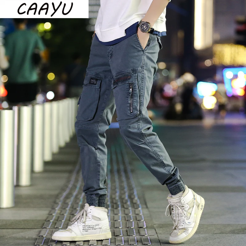 Top Trends: CAAYU 2022 Cargo Pants Men Fashion Multi Pocket Joggers Male Hip Hop Japanese Streetwear Casual Trousers Jogging Pants For Mens Shoppable Styles