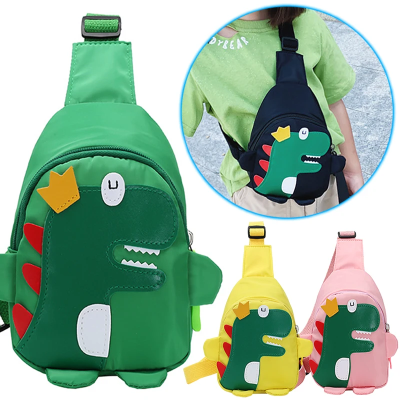 Top Trends: Cute Cartoon Dinosaur Baby Backpacks Children Boy Girl Chest Crossbody Bags Travel Harness Bag Adjustable Animals Kids Backpack Shoppable Styles