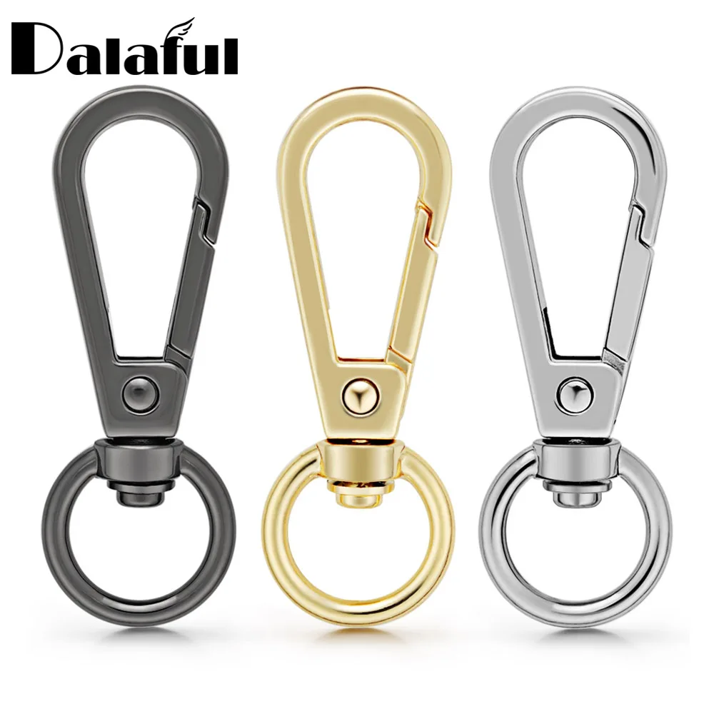 Top Trends: 2 / 4 / 6 Pcs / Lot Swivel Loster Clasps Metal Clip Buckles Keychain O Ring Snap Hook Dog Collar Bag Handbag DIY Accessories P035 Shoppable Styles