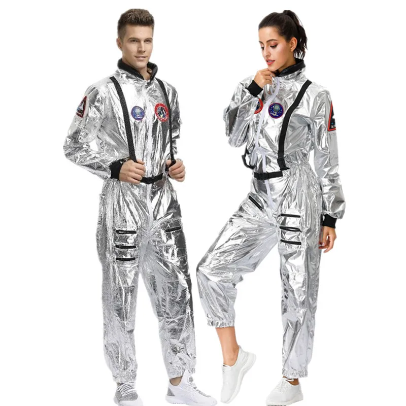 Top Trends: Astronaut Costume For Couples Space Suit Role Play Dress Up Pilots Uniforms Halloween Cosplay Party Jumpsuit Shoppable Styles