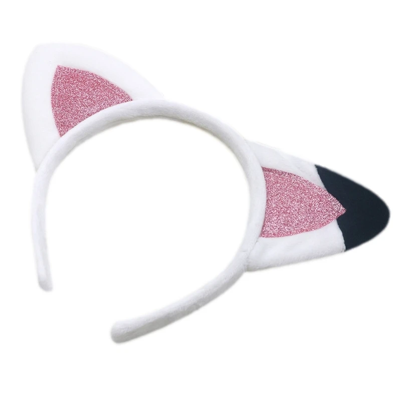 Top Trends: Furry Kitten Headband Animal Plush Ears Cartoon Hairband For Makeup Washing Face Costume Hair Accessories Shoppable Styles