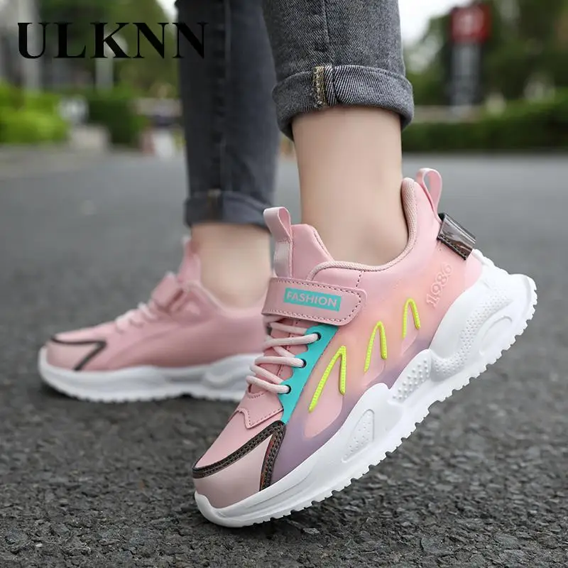 Top Trends: ULKNN Girls Princess Shoes Autumn / winter 2023 New Leather Girl Elementary School Sports Shoes Children's Casual Trend Shoes Shoppable Styles