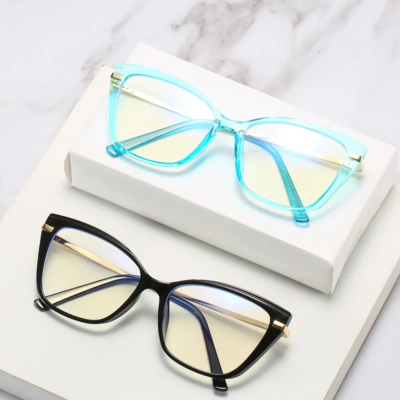 Top Trends: Fashion Colorful Rose Red Glasses Women Vintage Anti-Computer Radiation Eyewear Light Weight Men Blue Blocking Glasses Frames Shoppable Styles - Image 3